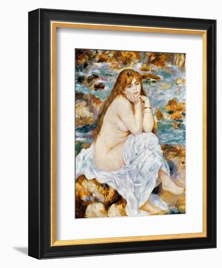 Renoir: Seated Bather, 1885-Pierre-Auguste Renoir-Framed Giclee Print