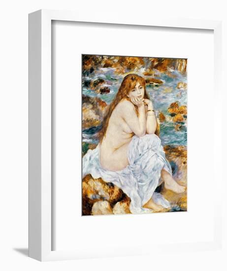 Renoir: Seated Bather, 1885-Pierre-Auguste Renoir-Framed Premium Giclee Print