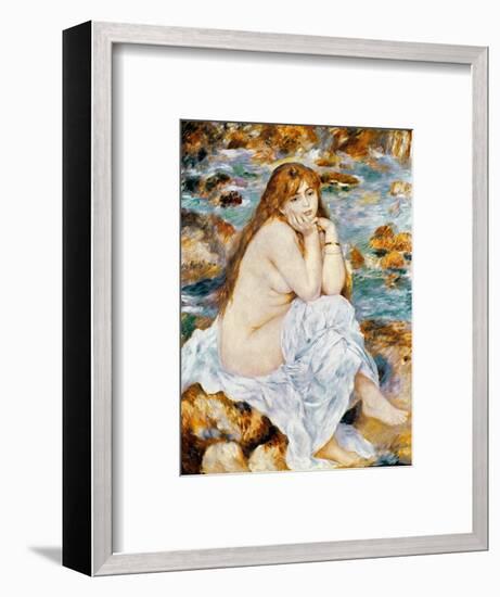 Renoir: Seated Bather, 1885-Pierre-Auguste Renoir-Framed Premium Giclee Print