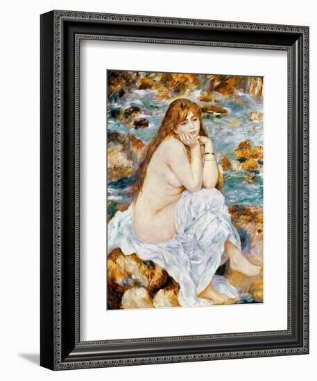 Renoir: Seated Bather, 1885-Pierre-Auguste Renoir-Framed Premium Giclee Print