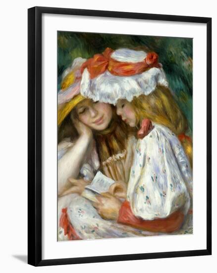 Renoir: Two Girls Reading-Pierre-Auguste Renoir-Framed Giclee Print