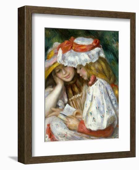 Renoir: Two Girls Reading-Pierre-Auguste Renoir-Framed Giclee Print