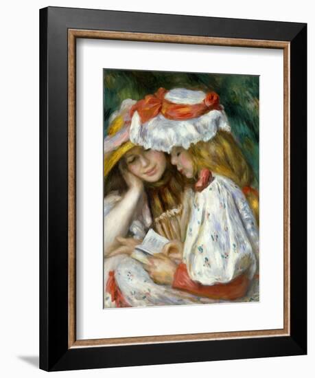 Renoir: Two Girls Reading-Pierre-Auguste Renoir-Framed Giclee Print