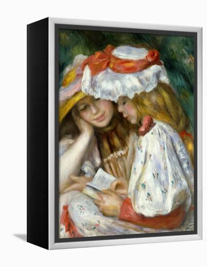 Renoir: Two Girls Reading-Pierre-Auguste Renoir-Framed Premier Image Canvas