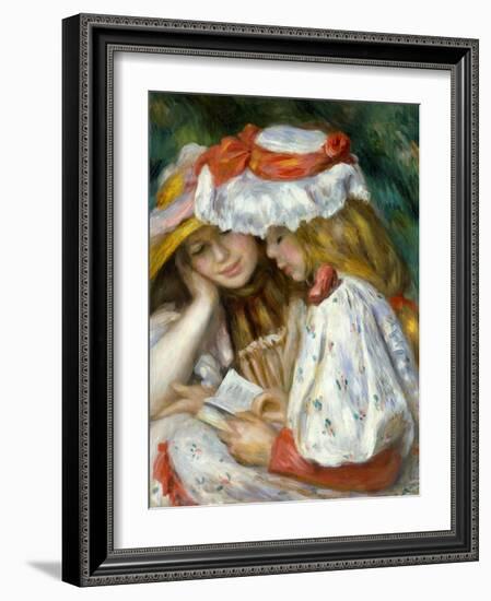 Renoir: Two Girls Reading-Pierre-Auguste Renoir-Framed Giclee Print