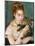 Renoir: Woman With A Cat-Pierre-Auguste Renoir-Mounted Giclee Print