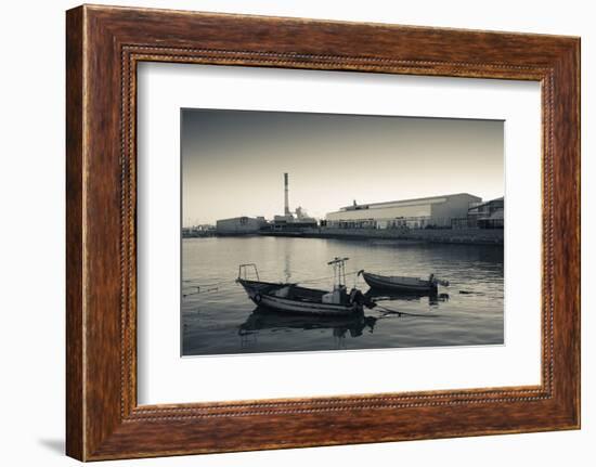 Renovated port now home to shops and cafes, Namal, Tel Aviv, Israel-null-Framed Photographic Print