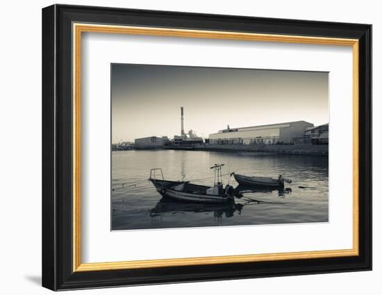 Renovated port now home to shops and cafes, Namal, Tel Aviv, Israel-null-Framed Photographic Print