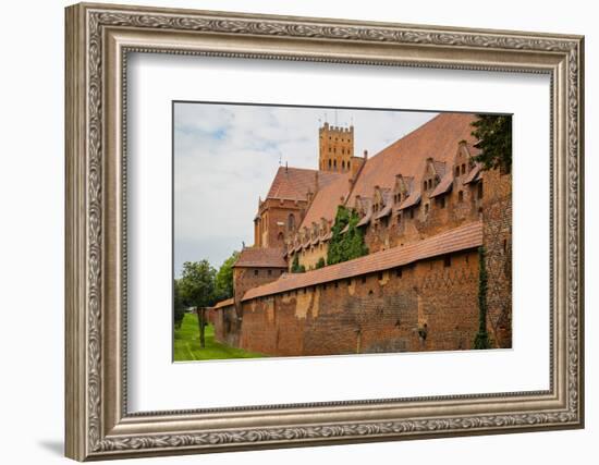 Renovations and restorations continue at Malbork Castle on northern Poland.-Mallorie Ostrowitz-Framed Photographic Print