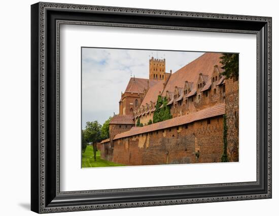 Renovations and restorations continue at Malbork Castle on northern Poland.-Mallorie Ostrowitz-Framed Photographic Print