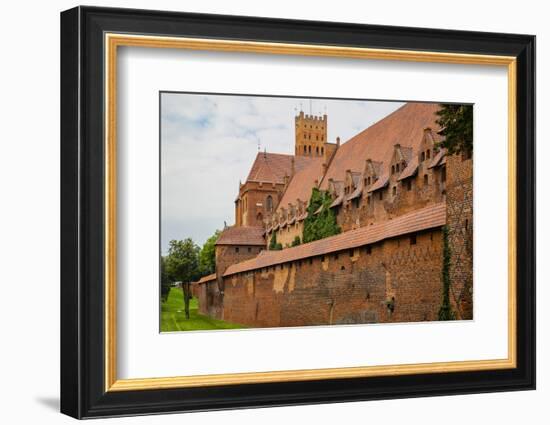 Renovations and restorations continue at Malbork Castle on northern Poland.-Mallorie Ostrowitz-Framed Photographic Print