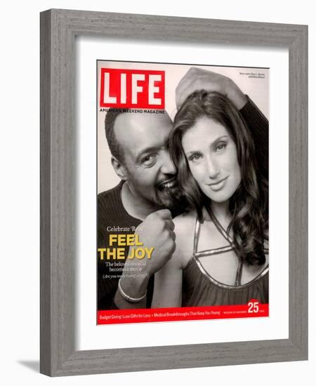 Rent Co-stars Jesse L. Martin and Idina Menzel, November 25, 2005-Karina Taira-Framed Photographic Print