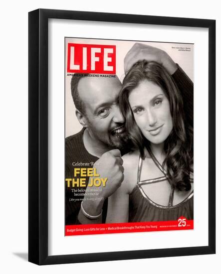 Rent Co-stars Jesse L. Martin and Idina Menzel, November 25, 2005-Karina Taira-Framed Photographic Print