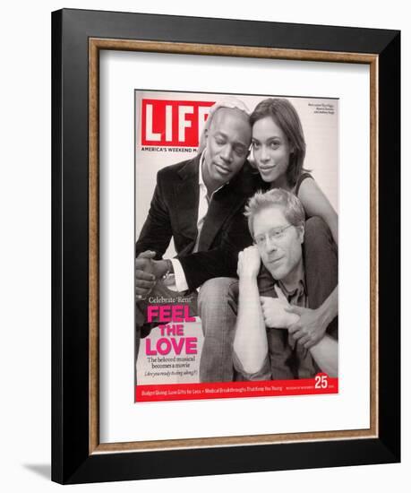 Rent Co-stars Taye Diggs, Rosario Dawson and Anthony Rapp, November 25, 2005-Karina Taira-Framed Photographic Print