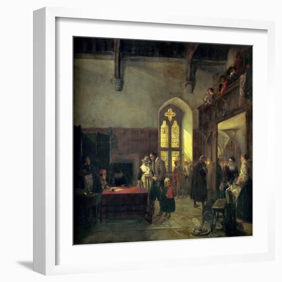 Rent Day at Haddon Hall-John Callcott Horsley-Framed Giclee Print