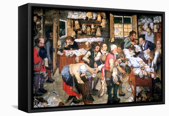 Rent Day, C1584-1638-Pieter Brueghel the Younger-Framed Premier Image Canvas