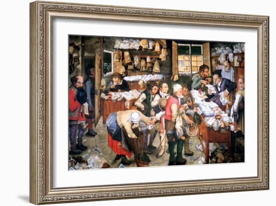 Rent Day, C1584-1638-Pieter Brueghel the Younger-Framed Giclee Print