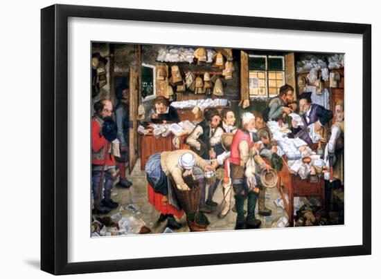 Rent Day, C1584-1638-Pieter Brueghel the Younger-Framed Giclee Print