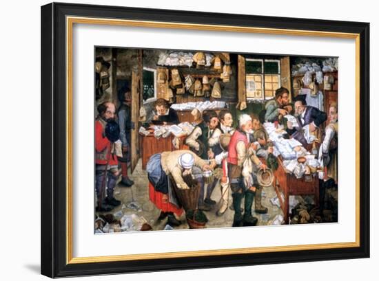 Rent Day, C1584-1638-Pieter Brueghel the Younger-Framed Giclee Print