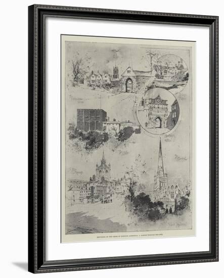 Reopening of the Choir of Norwich Cathedral, a Ramble Through the City-Joseph Holland Tringham-Framed Giclee Print