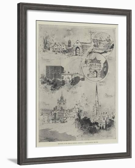 Reopening of the Choir of Norwich Cathedral, a Ramble Through the City-Joseph Holland Tringham-Framed Giclee Print