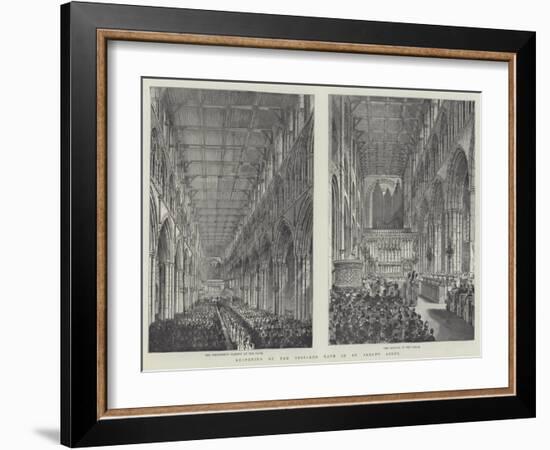 Reopening of the Restored Nave of St Alban's Abbey-Frank Watkins-Framed Giclee Print