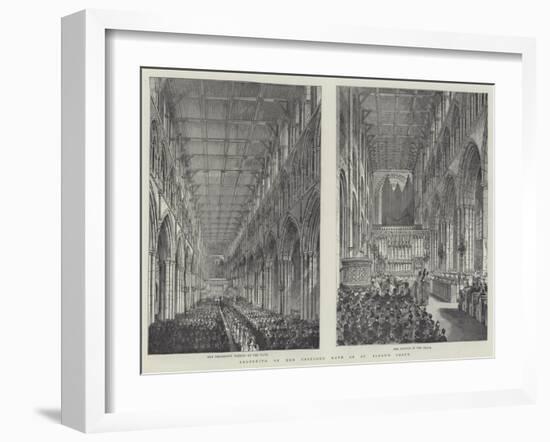 Reopening of the Restored Nave of St Alban's Abbey-Frank Watkins-Framed Giclee Print