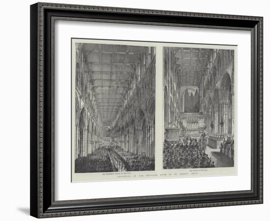 Reopening of the Restored Nave of St Alban's Abbey-Frank Watkins-Framed Giclee Print