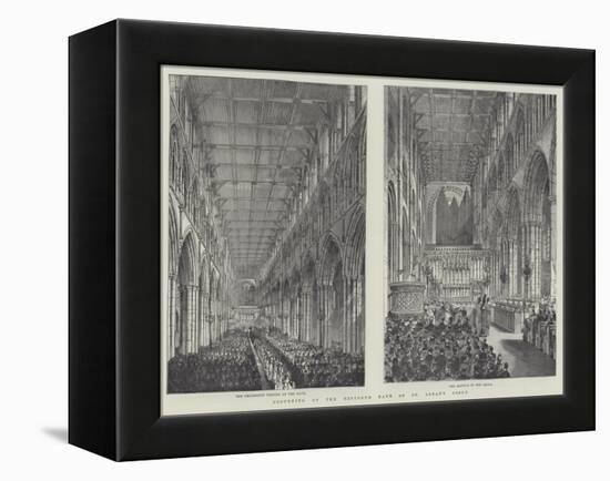 Reopening of the Restored Nave of St Alban's Abbey-Frank Watkins-Framed Premier Image Canvas