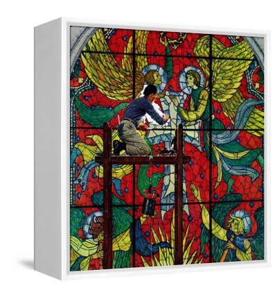 Norman Rockwell Artist Print STAINED GLASS