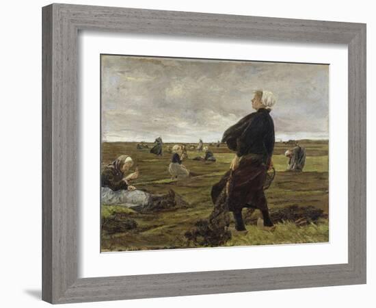 Repairing the Nets, 1889-Max Liebermann-Framed Giclee Print