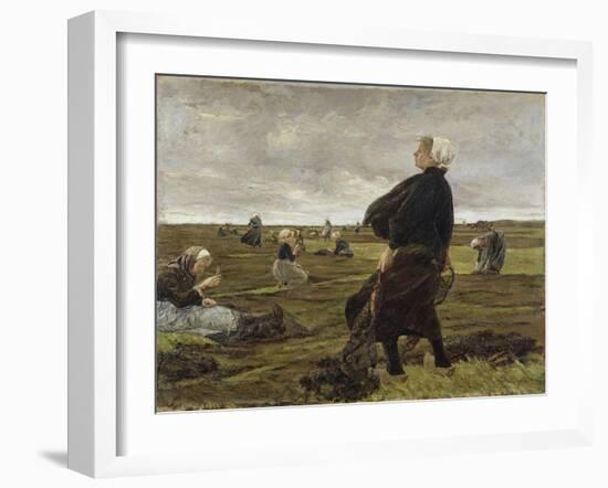 Repairing the Nets, 1889-Max Liebermann-Framed Giclee Print