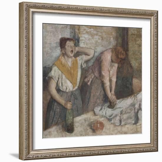 Repasseuses-Edgar Degas-Framed Giclee Print