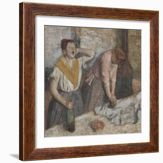 Repasseuses-Edgar Degas-Framed Giclee Print