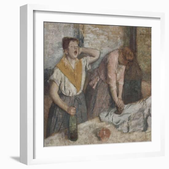 Repasseuses-Edgar Degas-Framed Giclee Print