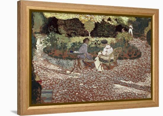 Repast in a Garden-Edouard Vuillard-Framed Stretched Canvas