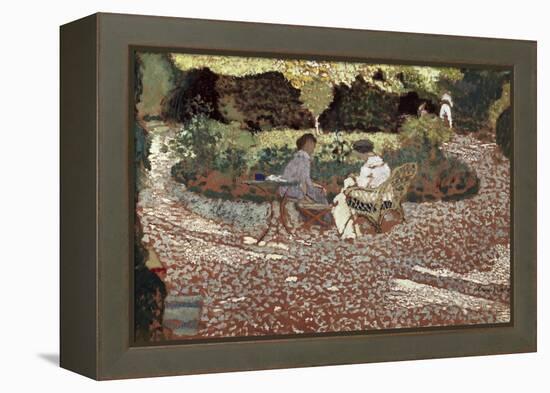 Repast in a Garden-Edouard Vuillard-Framed Stretched Canvas