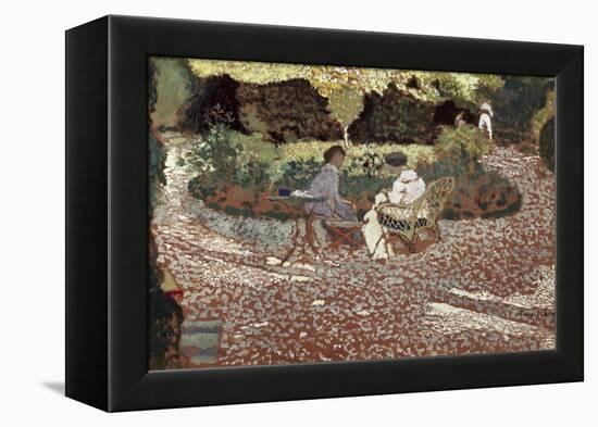 Repast in a Garden-Edouard Vuillard-Framed Stretched Canvas