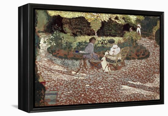 Repast in a Garden-Edouard Vuillard-Framed Stretched Canvas