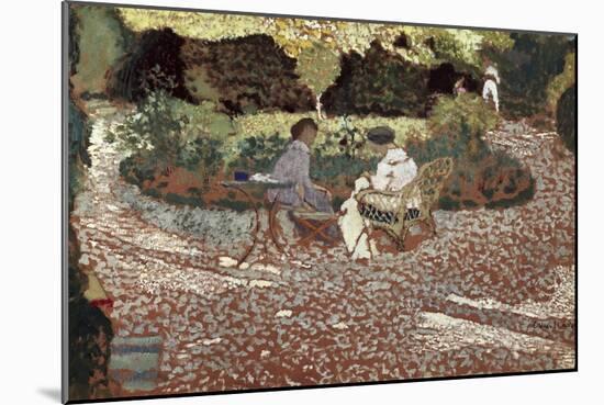 Repast in a Garden-Edouard Vuillard-Mounted Art Print