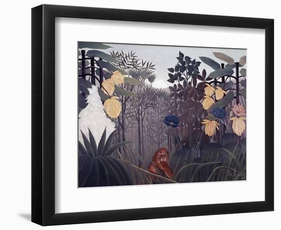 Repast of the Lion-Henri Rousseau-Framed Giclee Print