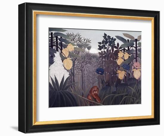 Repast of the Lion-Henri Rousseau-Framed Giclee Print