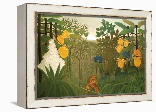 Repast of the Lion-Henri Rousseau-Framed Stretched Canvas