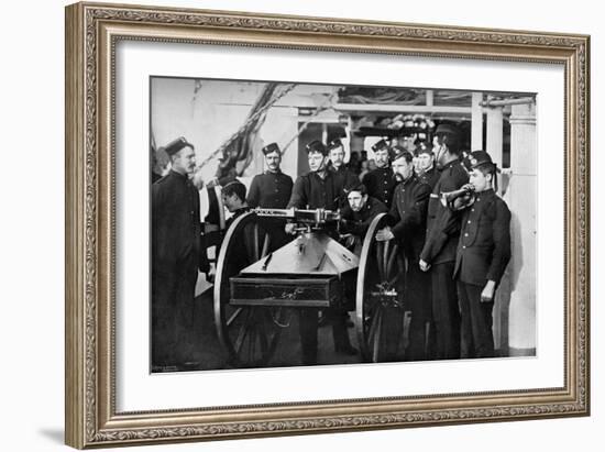 Repel Boarders Exercise, Sheerness Gunnery School, Kent, 1896-Gregory & Co-Framed Giclee Print