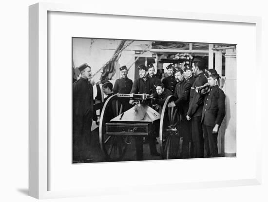 Repel Boarders Exercise, Sheerness Gunnery School, Kent, 1896-Gregory & Co-Framed Giclee Print