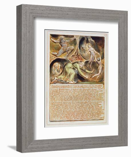 Repelling Weeping Enion...' Plate 87 from 'Jerusalem'-William Blake-Framed Giclee Print