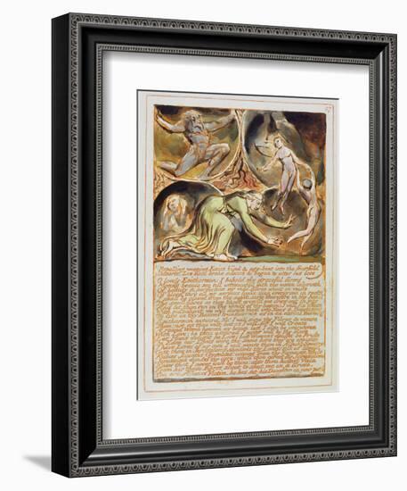 Repelling Weeping Enion...' Plate 87 from 'Jerusalem'-William Blake-Framed Giclee Print