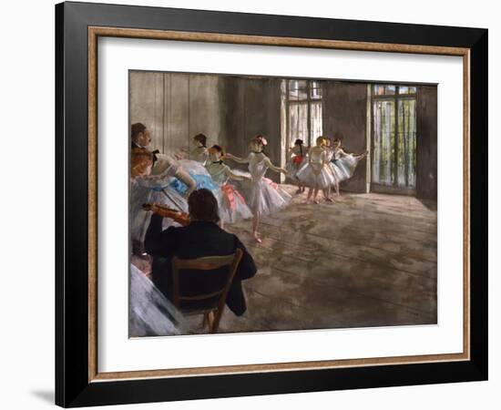 Repetition au Foyer, c.1875-Edgar Degas-Framed Giclee Print