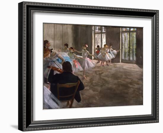 Repetition au Foyer, c.1875-Edgar Degas-Framed Giclee Print