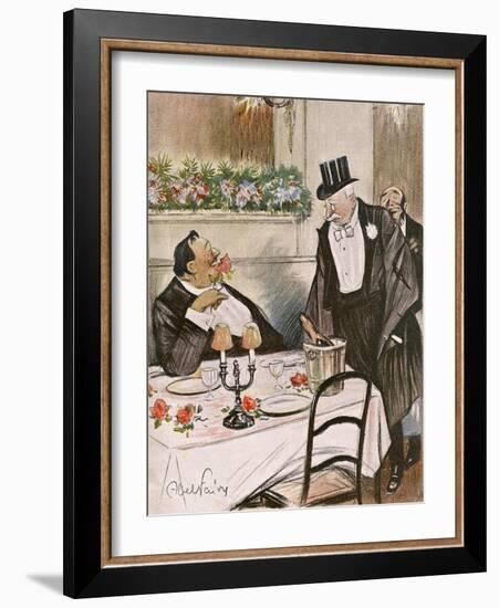 Replete Diners 1904-Abel Faivre-Framed Art Print
